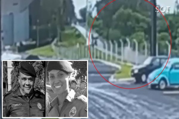 Imagem referente a notícia: Vídeo mostra acidente que matou subtenente e soldado na PR-492 em Paraíso do Norte