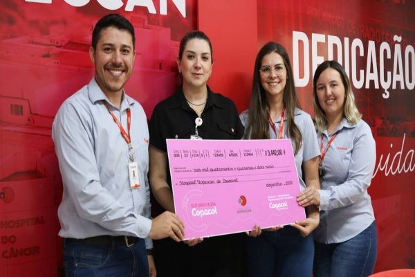 Uopeccan recebe doação de R$ 3,4 mil da Copacol