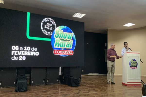 Imagem referente a notícia: Dilvo destaca papel e importância do agro no lançamento do 35º Show Rural