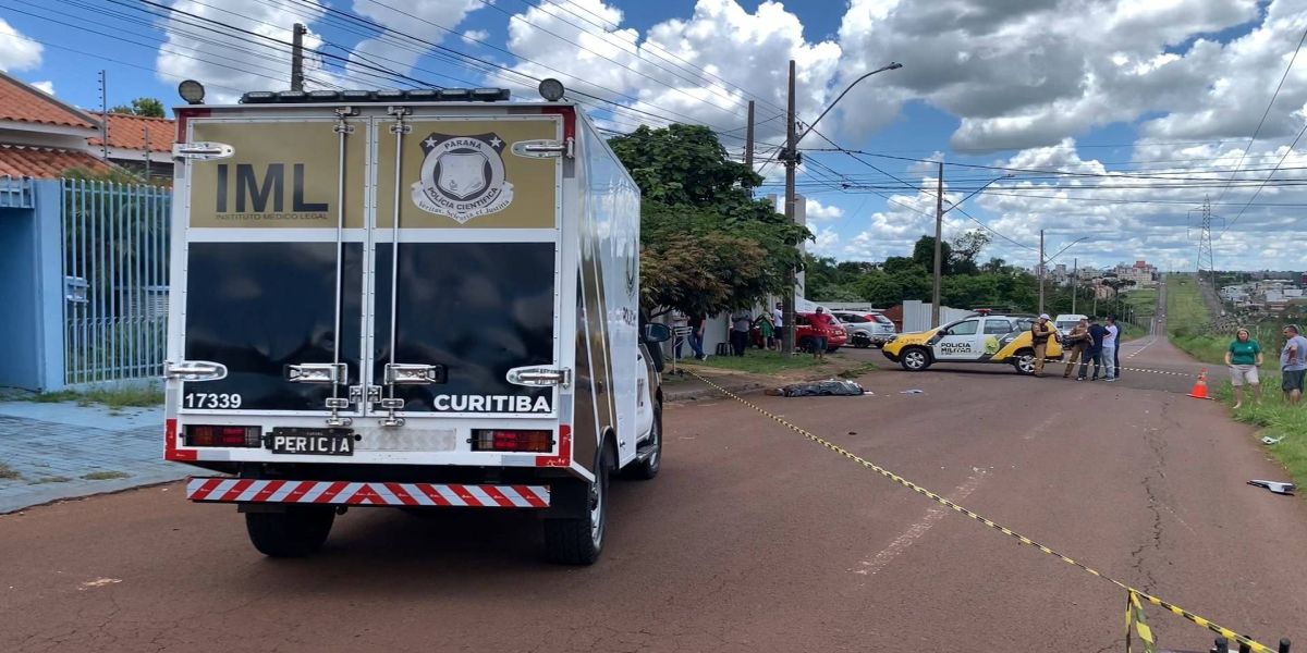 Entregador de 54 anos morre após forte colisão na Avenida das Torres, em Cascavel