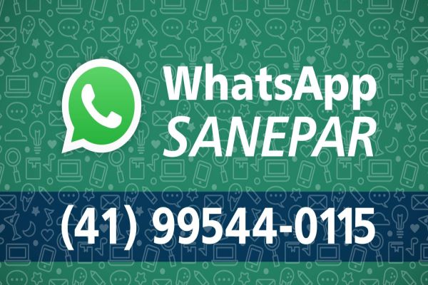 Cliente pode consultar e negociar débitos com a Sanepar via WhatsApp