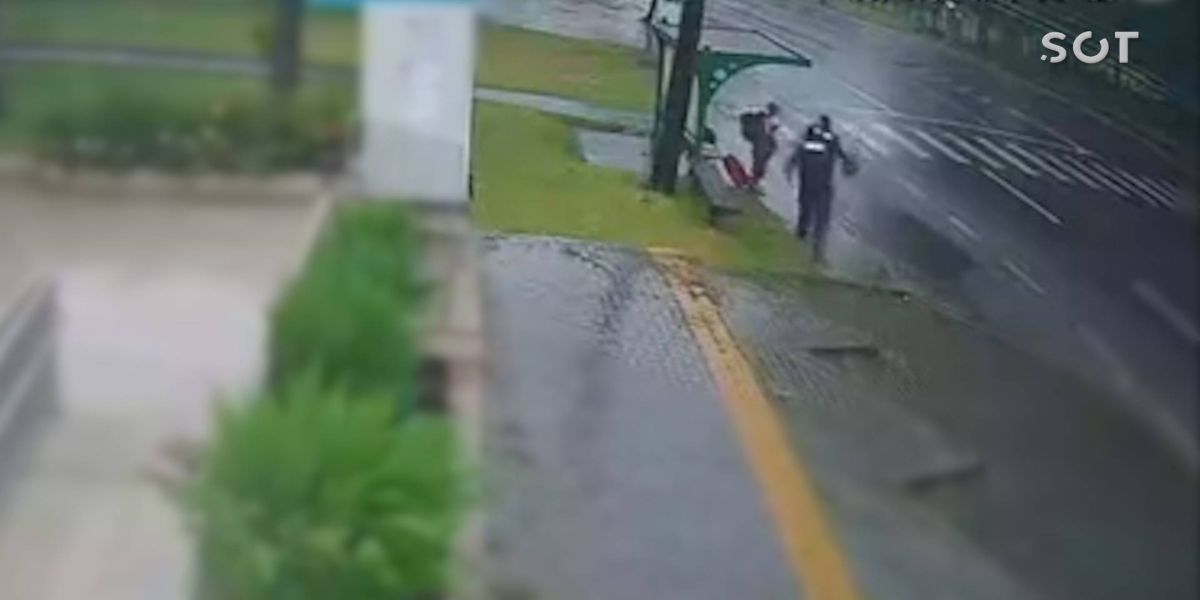 Câmera registra momento em que homem é assassinado em Foz do Iguaçu