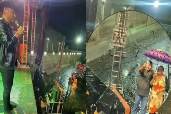 Cantor viraliza após fazer show e ser assistido somente pelos pais; Veja o vídeo