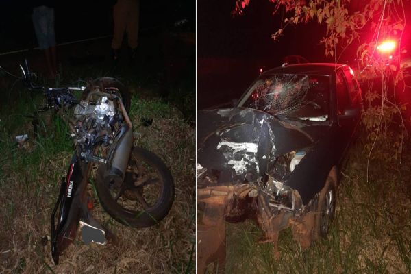 Colisão frontal é registrada na PR-473 em Quedas do Iguaçu; Um dos condutores era menor de idade