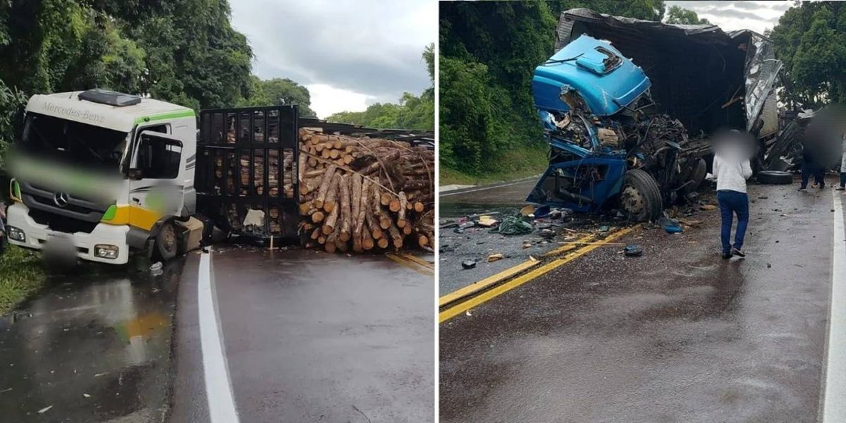 Caminhoneiro de 31 anos morre em gravíssimo acidente na BR-476