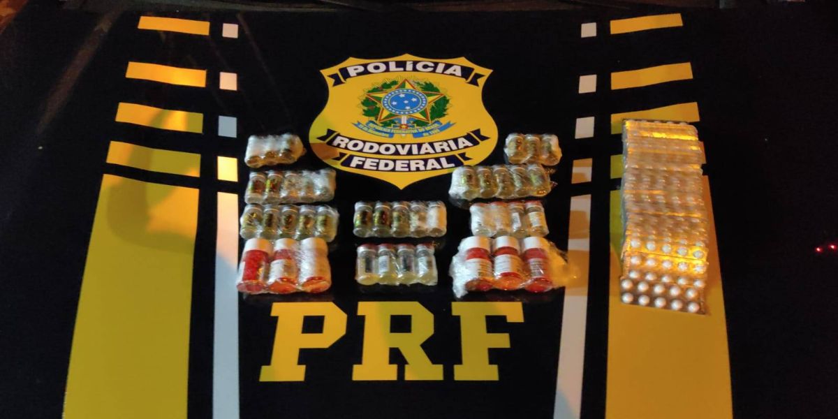 Polícia Rodoviária Federal apreende dois homens com anabolizantes na BR 277