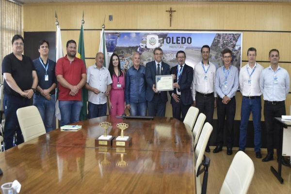 Toledo é o terceiro município brasileiro a receber o Selo Município + Azul CAIXA