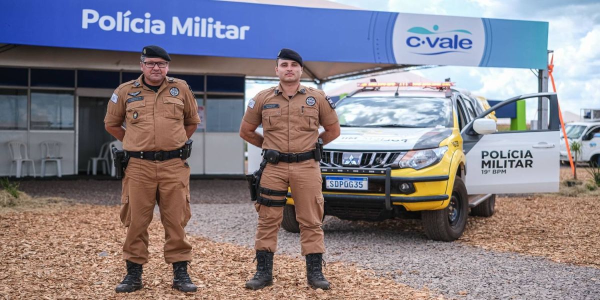 Polícia Militar realiza policiamento no dia de campo C.Vale em Palotina