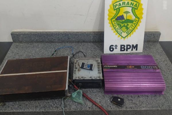 Homem é detido pela PM, após furtar objetos de veículos do pátio do Detran de Cascavel