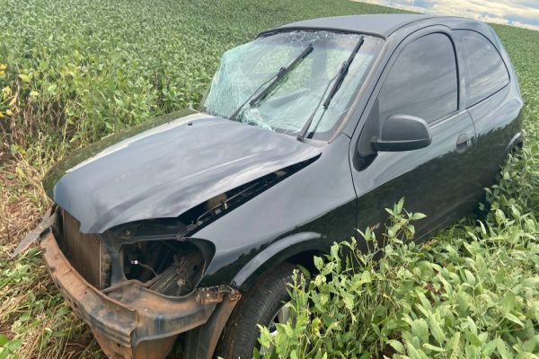 Veículo de Palotina se envolve em acidente na PR-364 sentido Encantando do Oeste