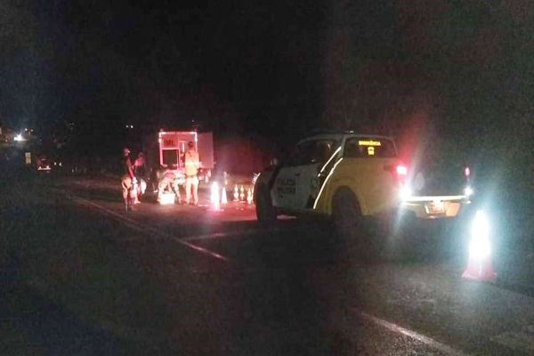 Pedestre morre ao ser atingido por retrovisor de caminhão na PR-431 em Jacarezinho