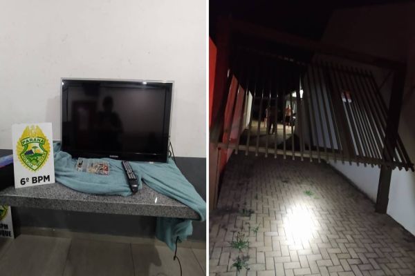Homem é detido em flagrante com televisor furtado no bairro Santo Onofre 