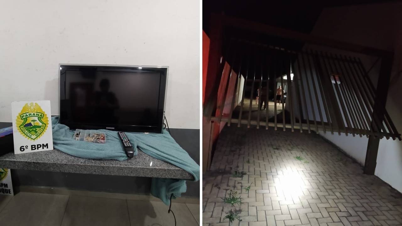 Homem é detido em flagrante com televisor furtado no bairro Santo Onofre