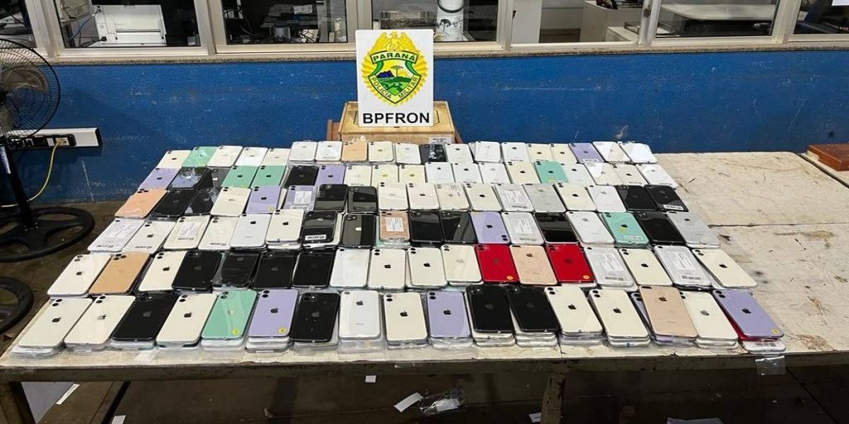BPFRON apreende carro carregado com aparelhos celulares de luxo; Carga avaliada em 1,9 milhão