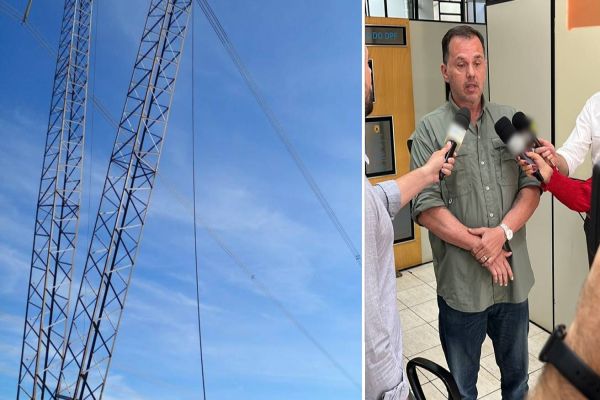 “Nós vamos chegar ao autor deste crime”, diz delegado da PF sobre rompimento de cabo de torre