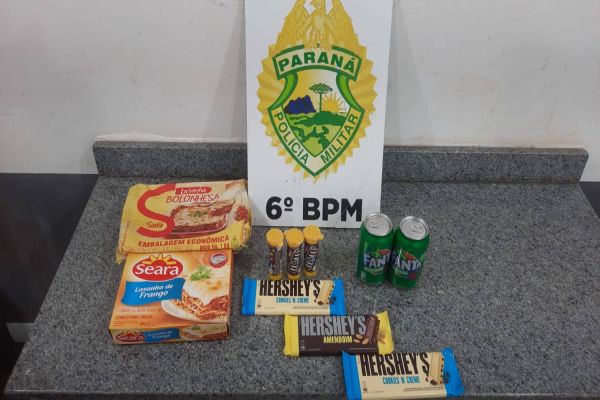 Dois adolescentes são detidos furtando chocolates no Bairro Parque Verde