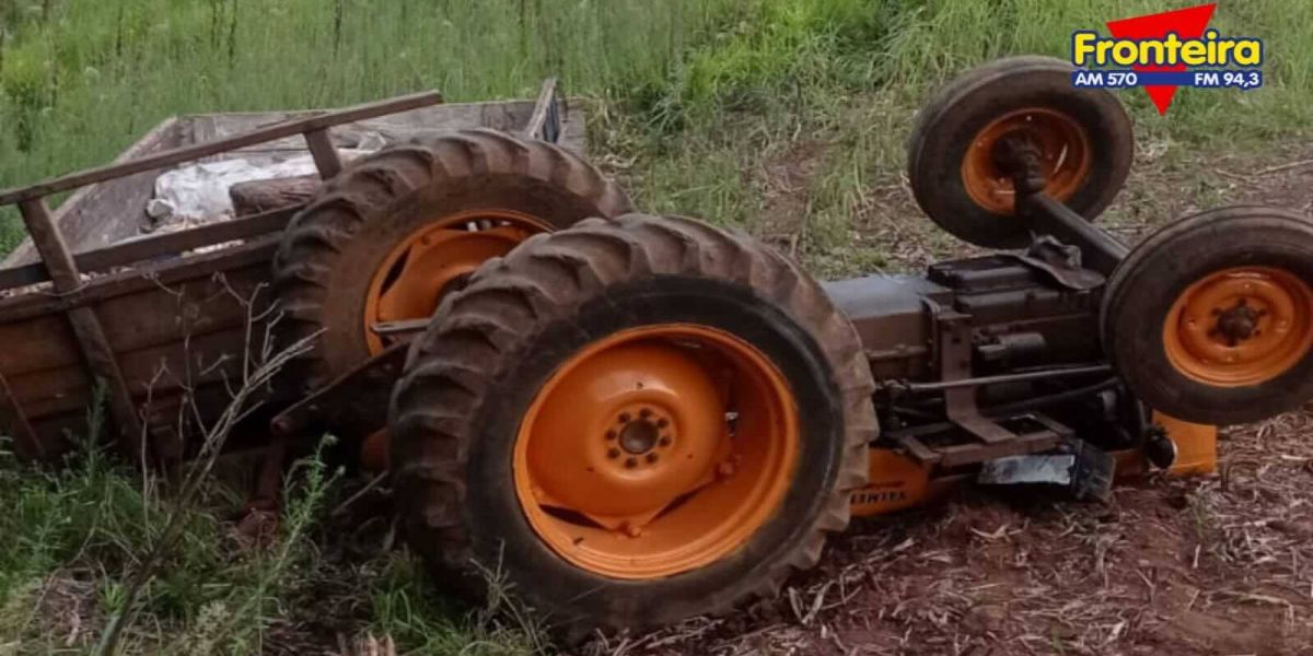 Idoso morre em acidente com trator no interior de Palma Sola