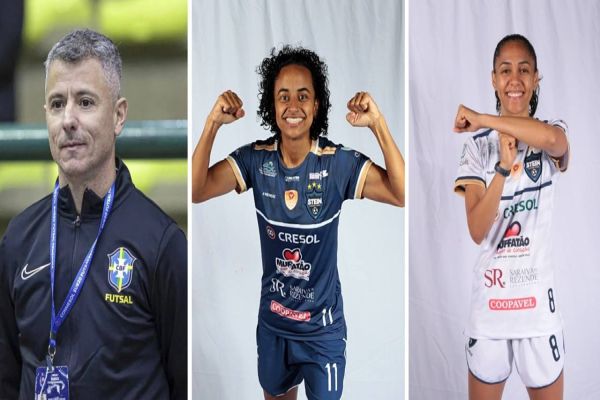 Técnico e duas atletas do Stein Cascavel são convocados para a Seleção Brasileira de Futsal Feminino