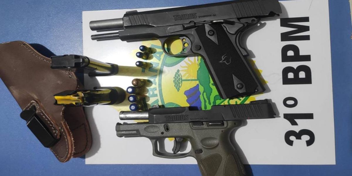 Homem é preso com duas armas de fogo pela PM de Assis Chateaubriand