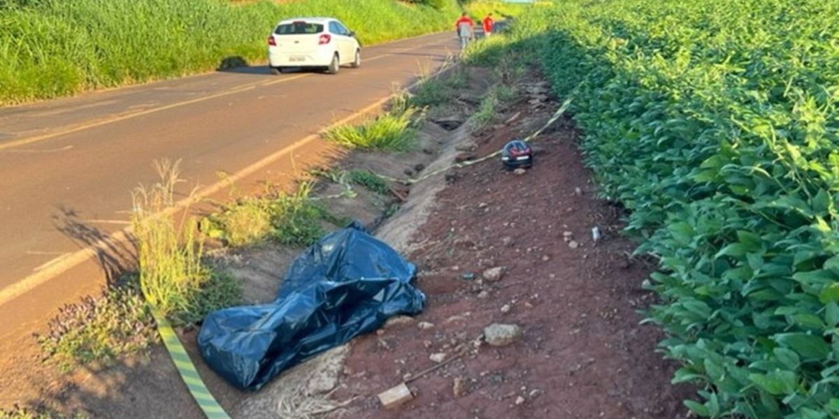 Rapaz de 21 anos morre em acidente com moto na PR-180 em Goioerê