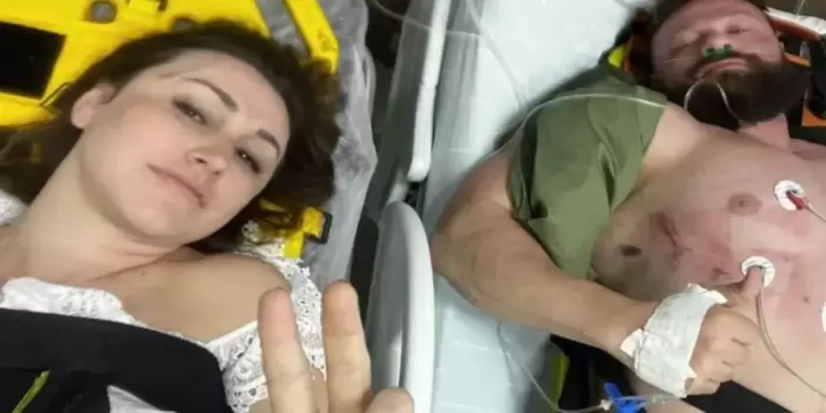 Em passeio romântico, casal do Paraná filma o próprio acidente de balão