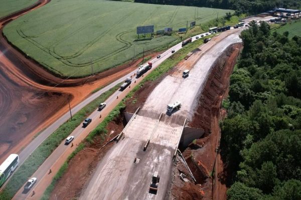 Com trecho do Show Rural pronto, duplicação da BR-277 alcança 63% de conclusão