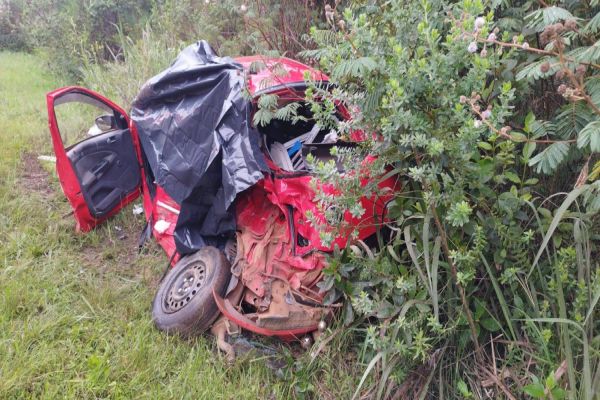 Idoso morre após grave acidente na PR-340 em Castro