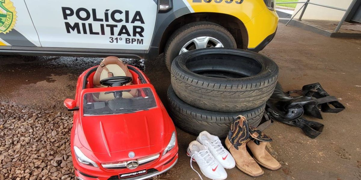 Homem é preso e objetos de furto são recuperados em Assis Chateaubriand