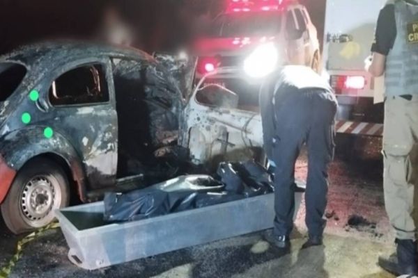 Mulher morre carbonizada em grave acidente na linha São Braz em Medianeira