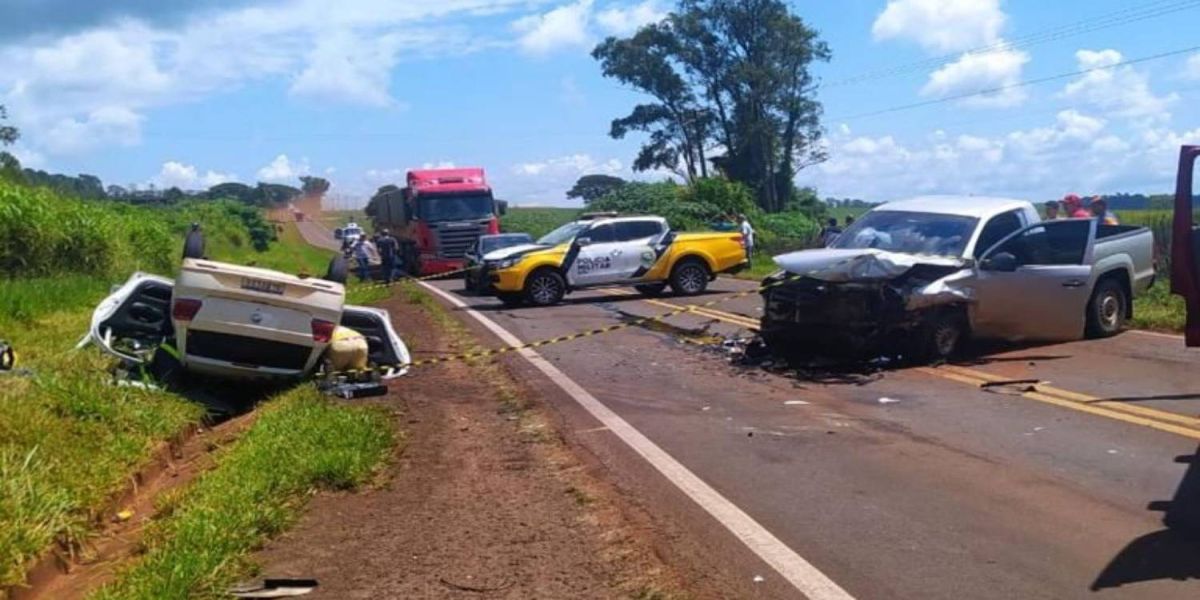 Colisão frontal deixa um óbito na PR-170 em Rolândia