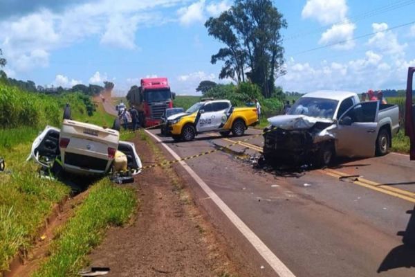 Colisão frontal deixa um óbito na PR-170 em Rolândia
