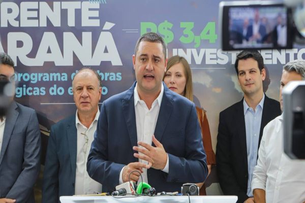 À Frente Paraná: governador anuncia pacote de obras de infraestrutura de R$ 3,4 bilhões
