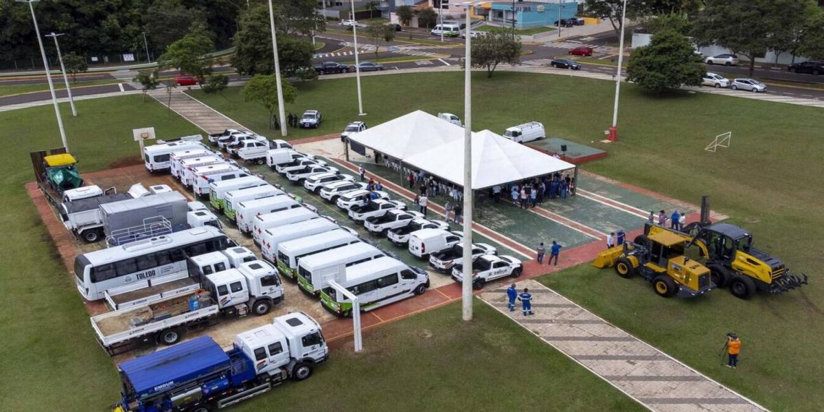 Município de Toledo celebra renovação da frota com carreata e ato no Diva Paim Barth