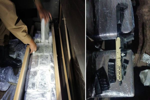 Imagem referente a notícia: Rotam da Polícia Militar realiza apreensão milionária de cocaína e fuzil em Ouro Verde do Oeste
