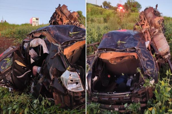 Tragédia na PR-473: Capotamento deixa três mortos e dois feridos graves
