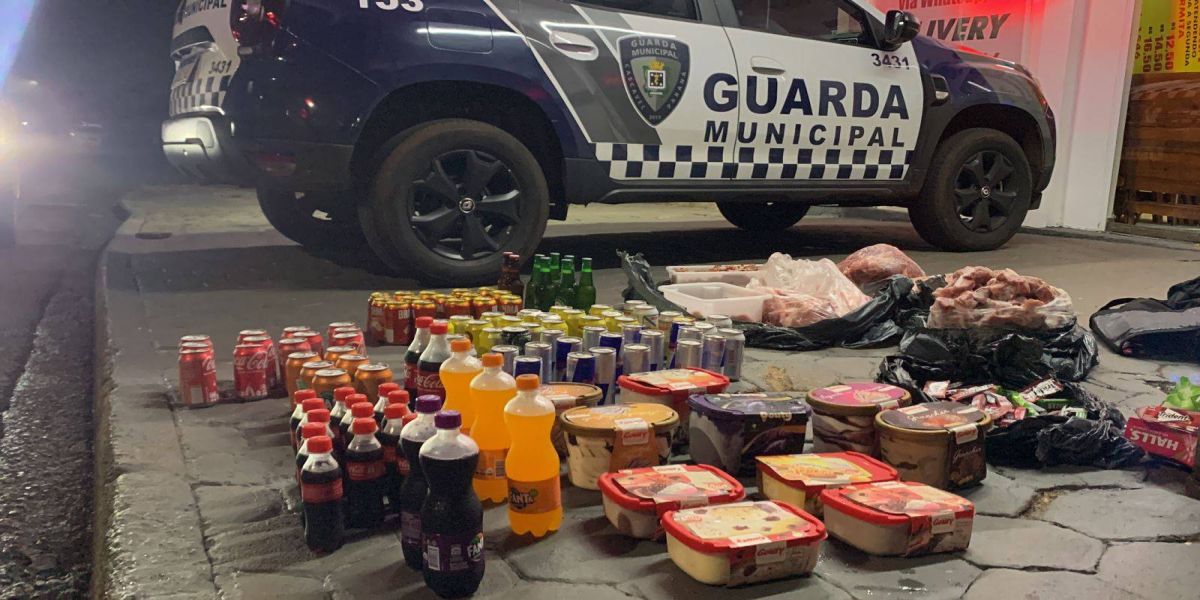GM detém homem acusado de furto de carnes, bebidas e sorvetes na região oeste de Cascavel