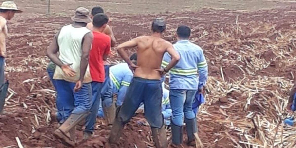 Homem morre após ser atingido por raio em lavoura de cana no noroeste do Paraná