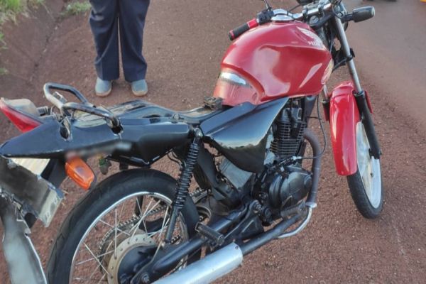 Acidente na PR-239 em Assis Chateaubriand deixa motociclista ferido