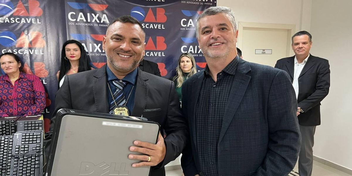 Computadores doados pela OAB Cascavel serão usados em unidades prisionais
