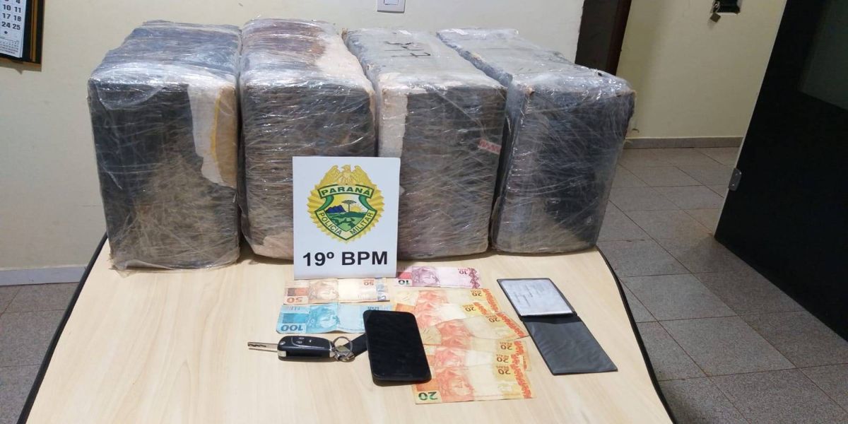 Polícia Militar apreende mais de 99 kg de maconha em Diamante d'Oeste