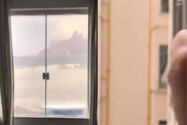 Turista de SP aluga apartamento no Rio por causa da vista para o mar, se dá mal e viraliza nas redes