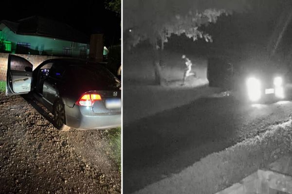 Imagem referente a notícia: Equipe policial persegue veículo suspeito de furto na PR-182, em Francisco Alves