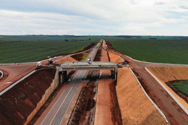 Obras no Contorno Oeste de Cascavel avançam e atingem 84% de conclusão