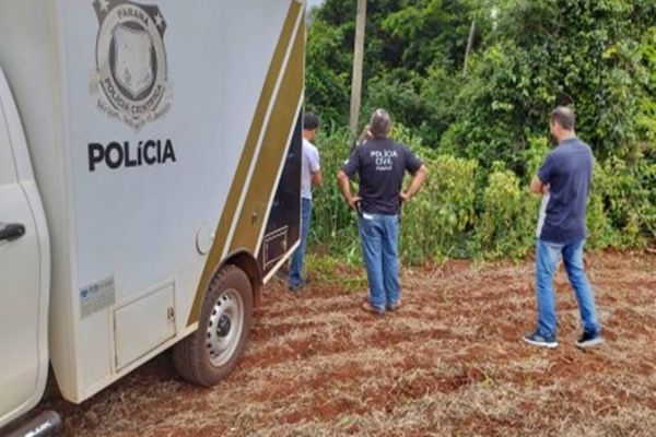 Imagem referente a notícia: Homem desaparecido é encontrado esquartejado em Palotina; "A morte ocorreu durante ritual", diz a PM