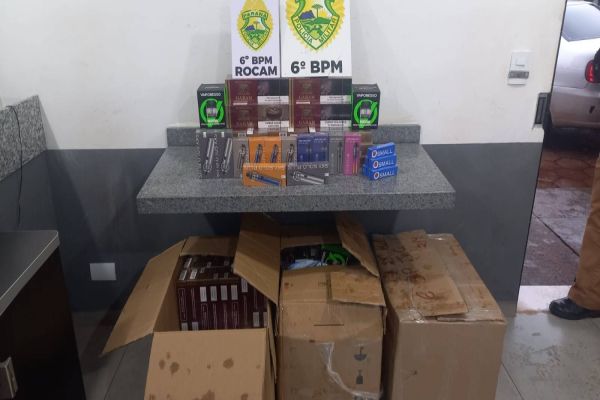Vereador Policial Madril e equipe da ROCAM apreendem produtos de origem estrangeira em Cascavel