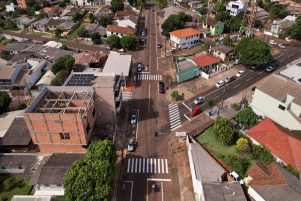 Segurança viária: Bairro São Cristóvão recebe revitalização na sinalização horizontal