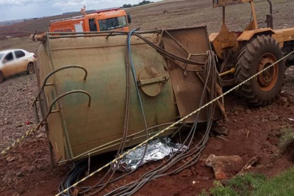 Imagem referente a notícia: Trabalhador morre esmagando por tanque de água em cooperativa de Nova Aurora