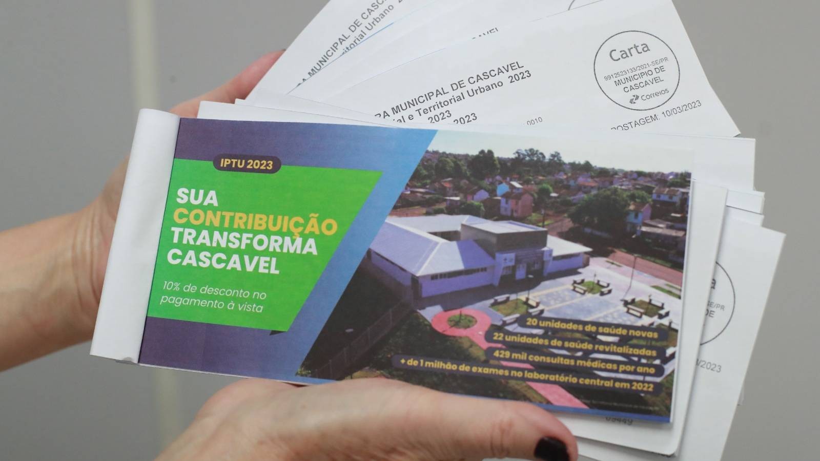 Começa a distribuição de carnês de IPTU em Cascavel