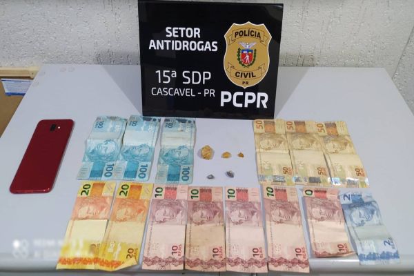 GDE realiza prisão de homem em flagrante por tráfico de drogas em Cascavel