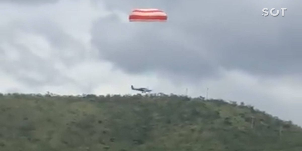 Avião de pequeno porte faz pouso forçado com seis pessoas a bordo em BH e todos saem ilesos